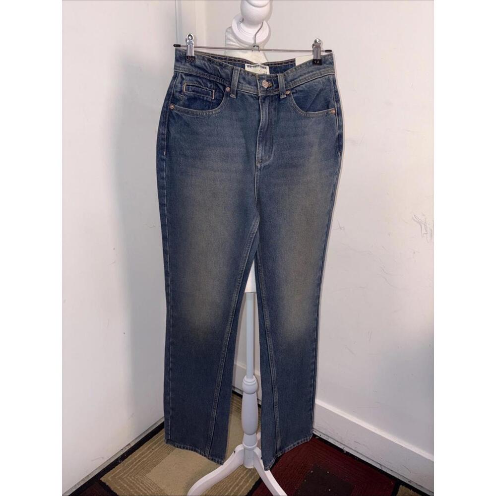 FREE PEOPLE We The Free Xena High Rise Slim Straight Jean Dark Night | 27 New